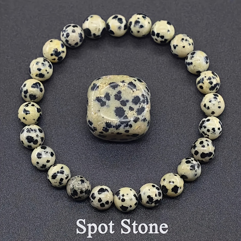 9pcs Natural Stone Beaded Stretch Bracelets Set, Yoga Gifts